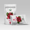 Opakowanie doypack z zamknięciem strunowym z naklejką informacyjną - Malina Liofilizowana 25 g- ChrupoSfera.pl