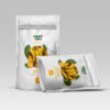 Opakowanie doypack z zamknięciem strunowym z naklejką informacyjną - Banan Liofilizowany 50 g- ChrupoSfera.pl