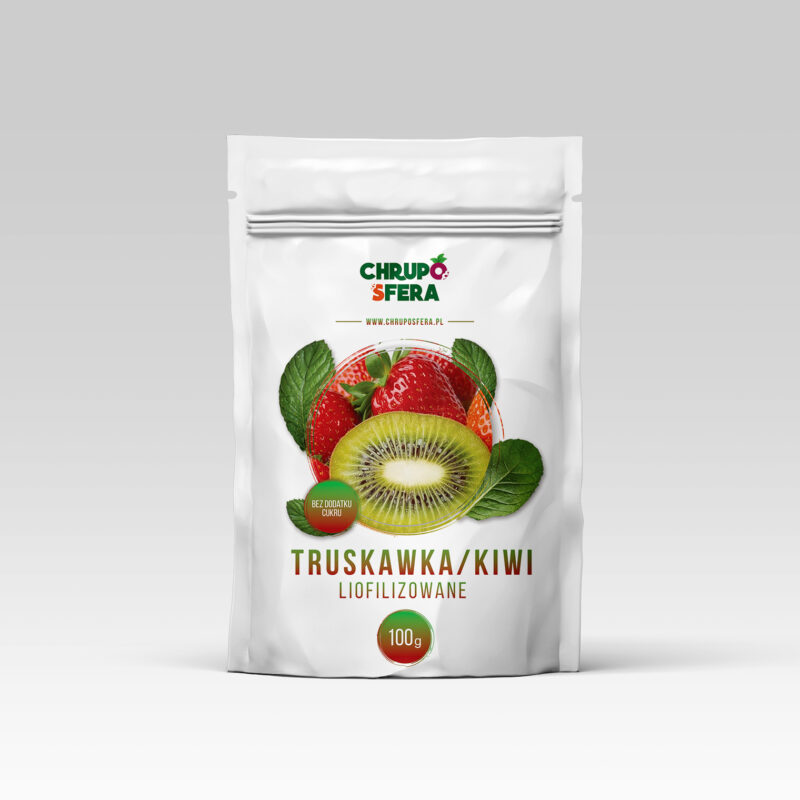 Truskawka i kiwi liofilizowane 100 g – ChrupoSfera
