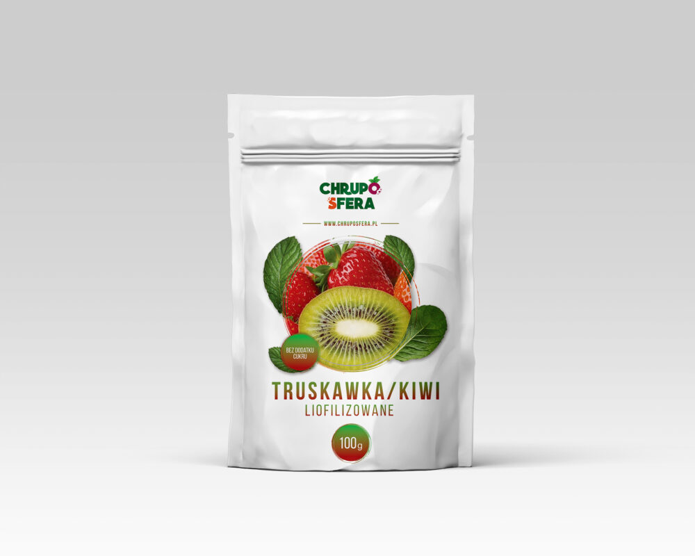 Truskawka i kiwi liofilizowane 100 g – ChrupoSfera
